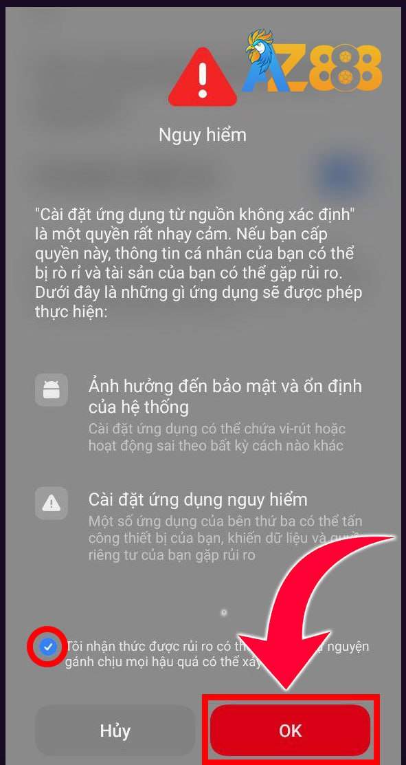 Bấm OK để hoàn tất cài đặt