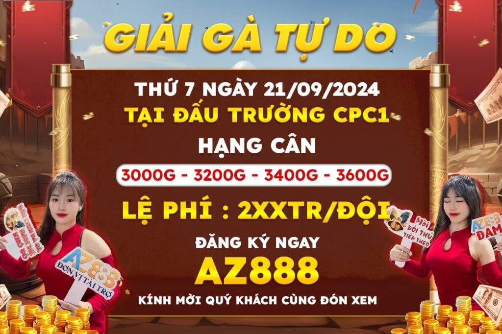 Giải Gà Tự Do Tại CPC1 Ngày 21/09/2024 Giải Gà Tự Do Tại CPC1 Ngày 21/09/2024